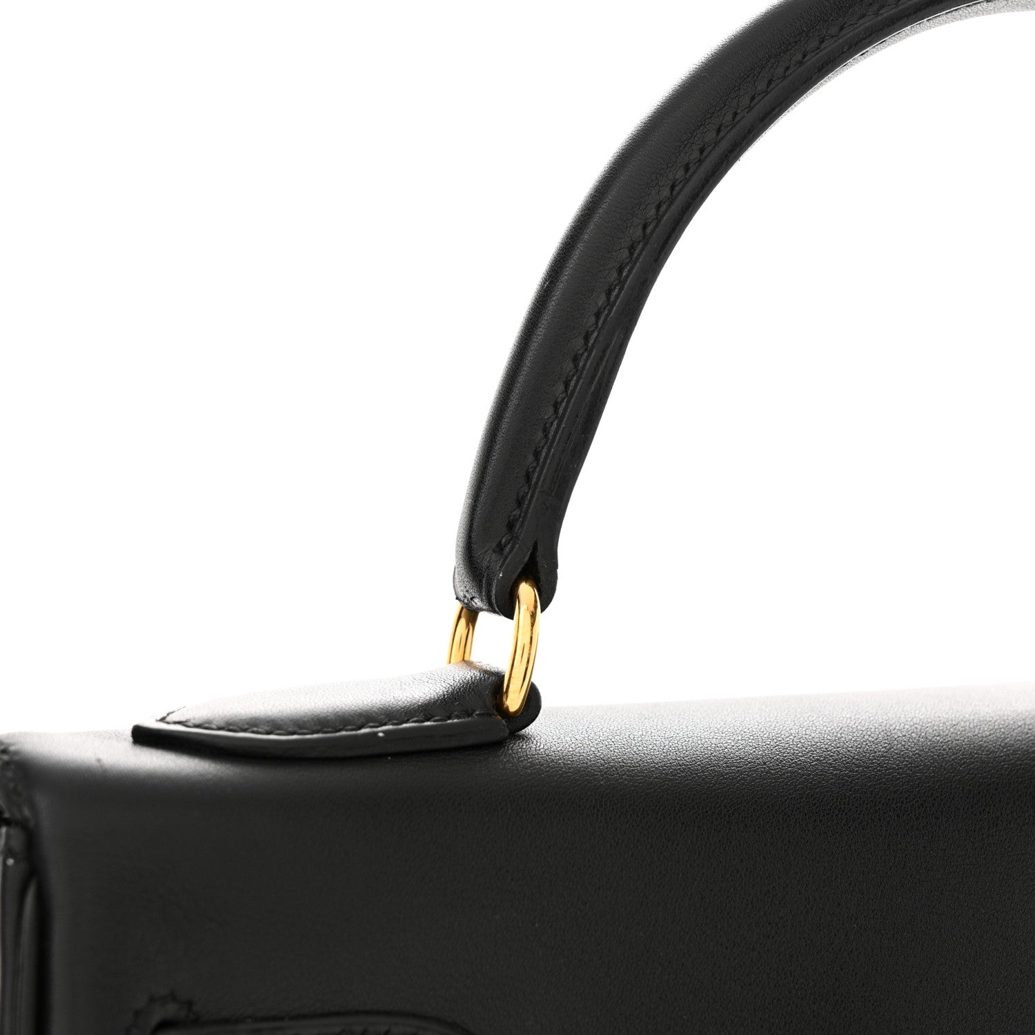 Hermes Swift Kelly Retourne 32 Black 15 of 20