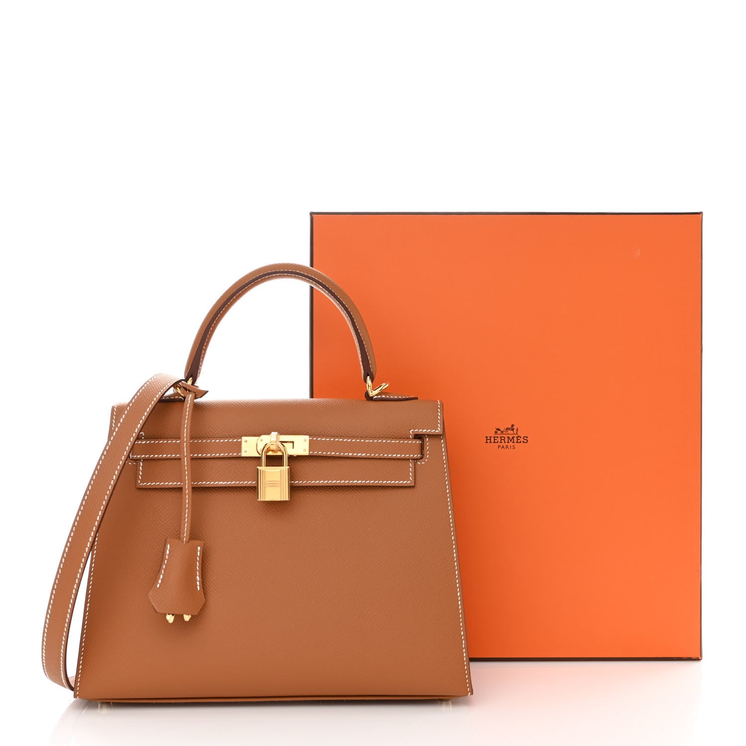 Hermes Epsom Kelly Sellier 25 Gold 11 of 11