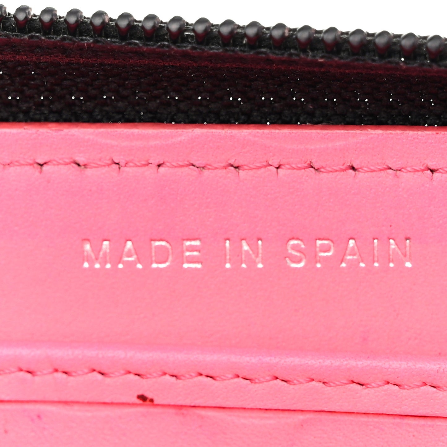 Calfskin Quilted Cambon Large Gusset Zip Around Wallet Black