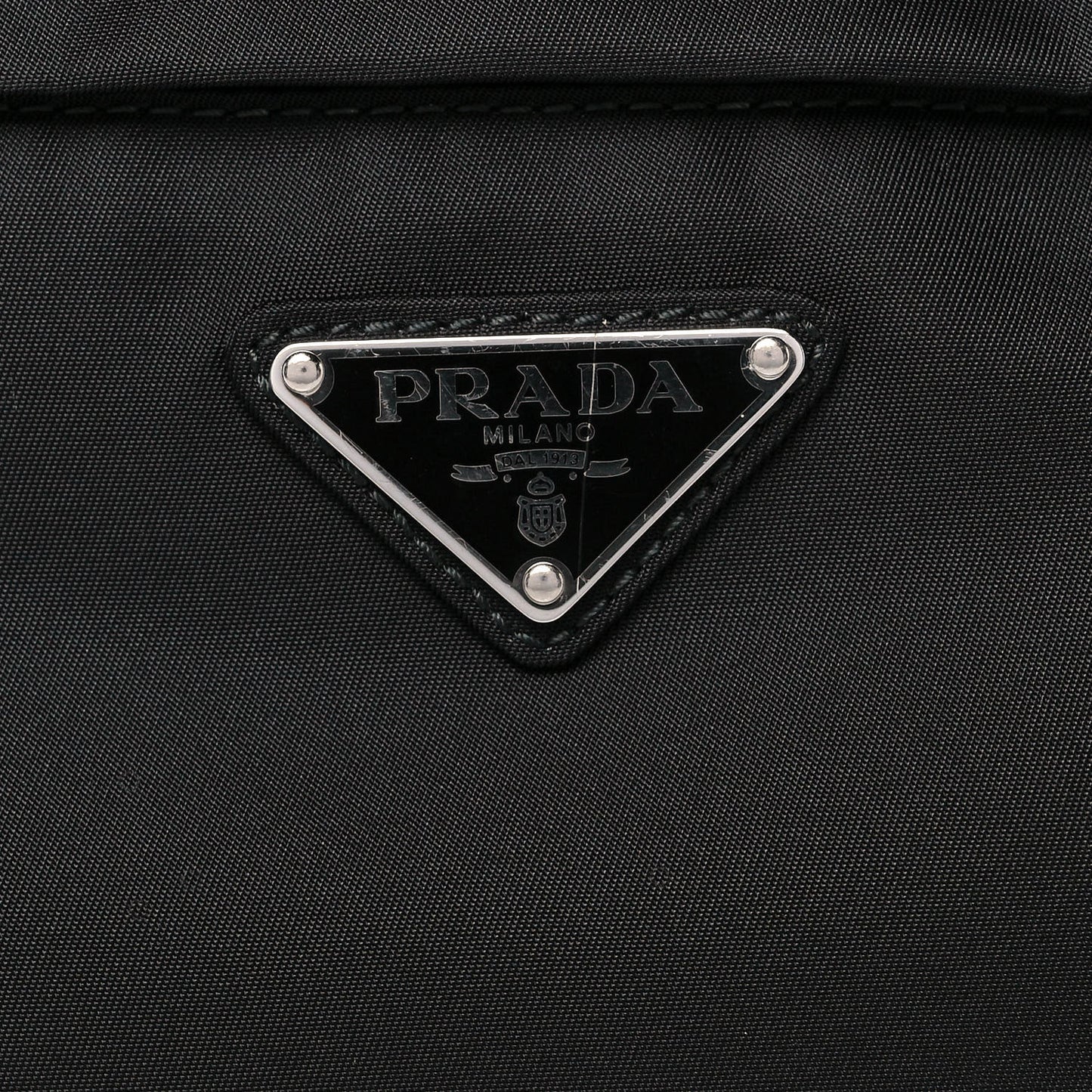 Tessuto Nylon Saffiano Belt Bag Black