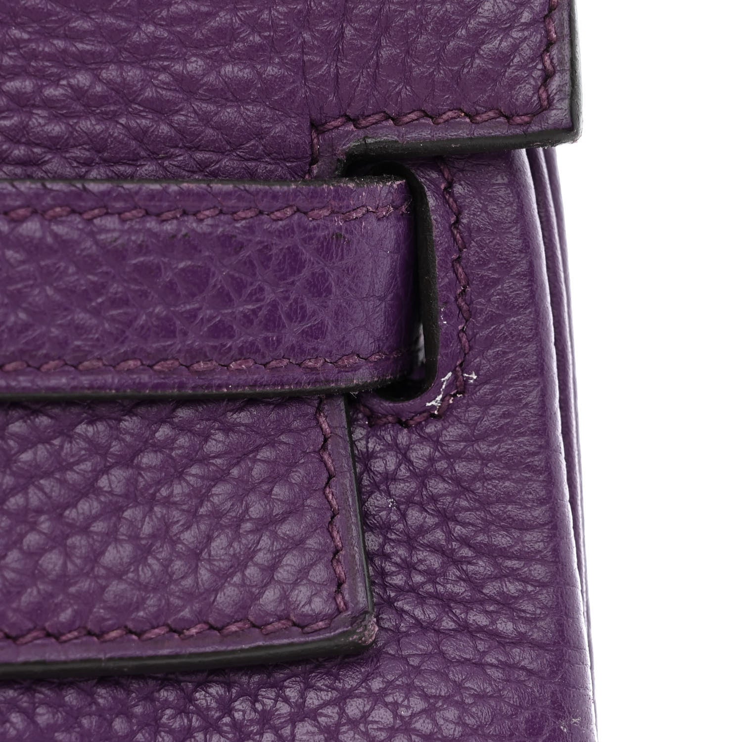 Hermes Taurillon Clemence Kelly Retourne 32 Ultraviolet 17 of 19