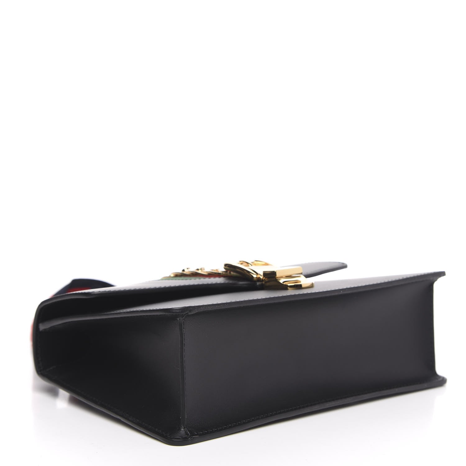 Gucci Calfskin Small Sylvie Shoulder Bag Black 4 of 10
