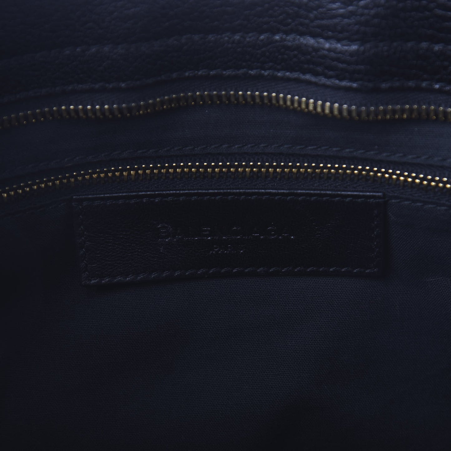 Chevre Gold Metallic Edge Hardware City Black