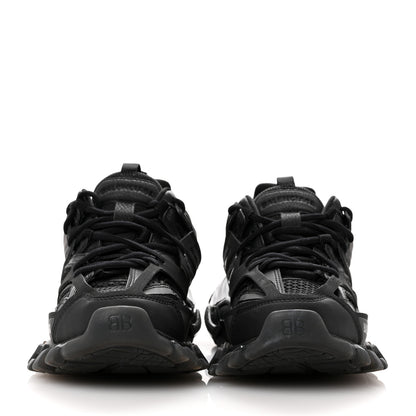 Balenciaga Rubber Mesh Fabric Womens Track Sneakers 36 Black 3 of 8