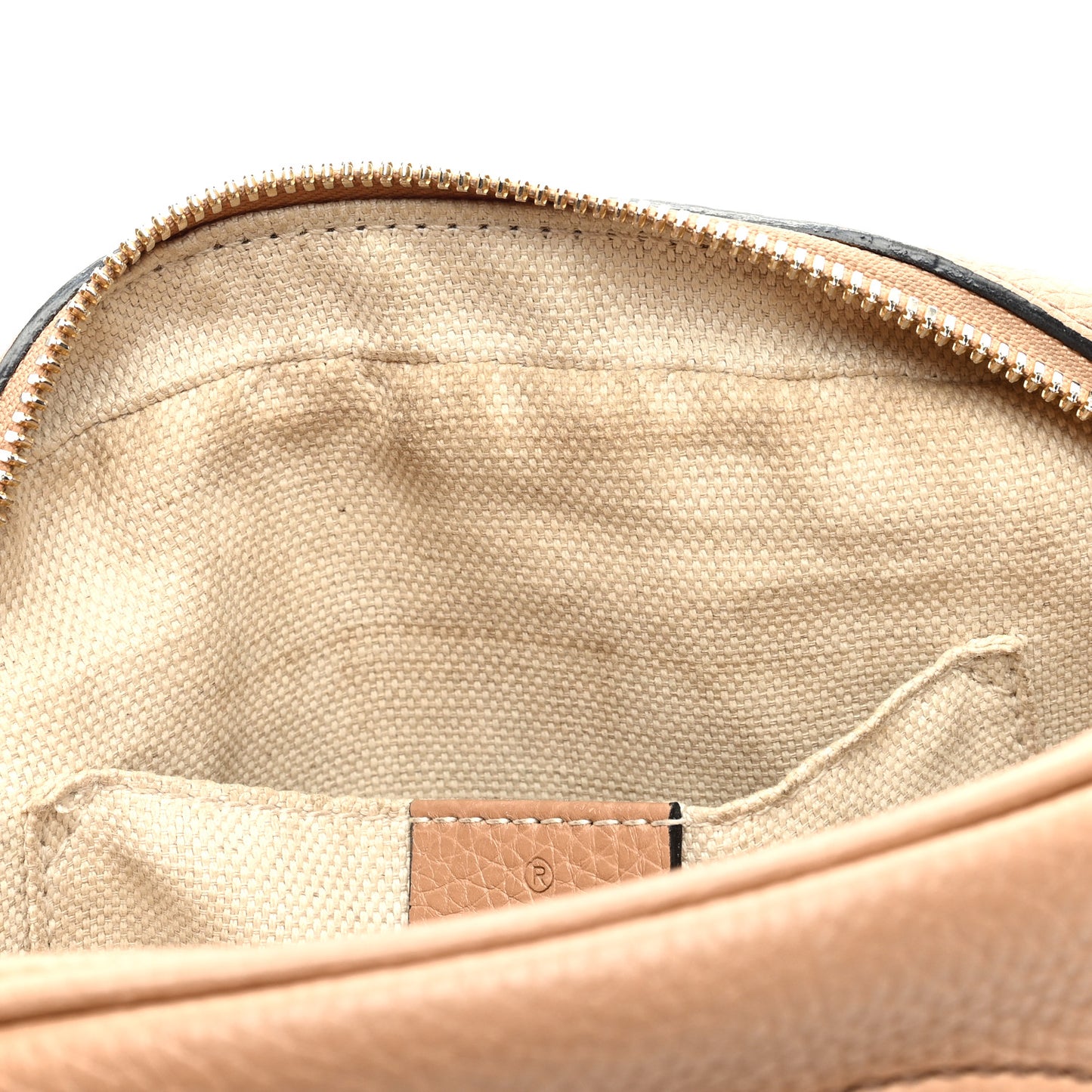 Pebbled Calfskin Small Soho Disco Bag Camelia