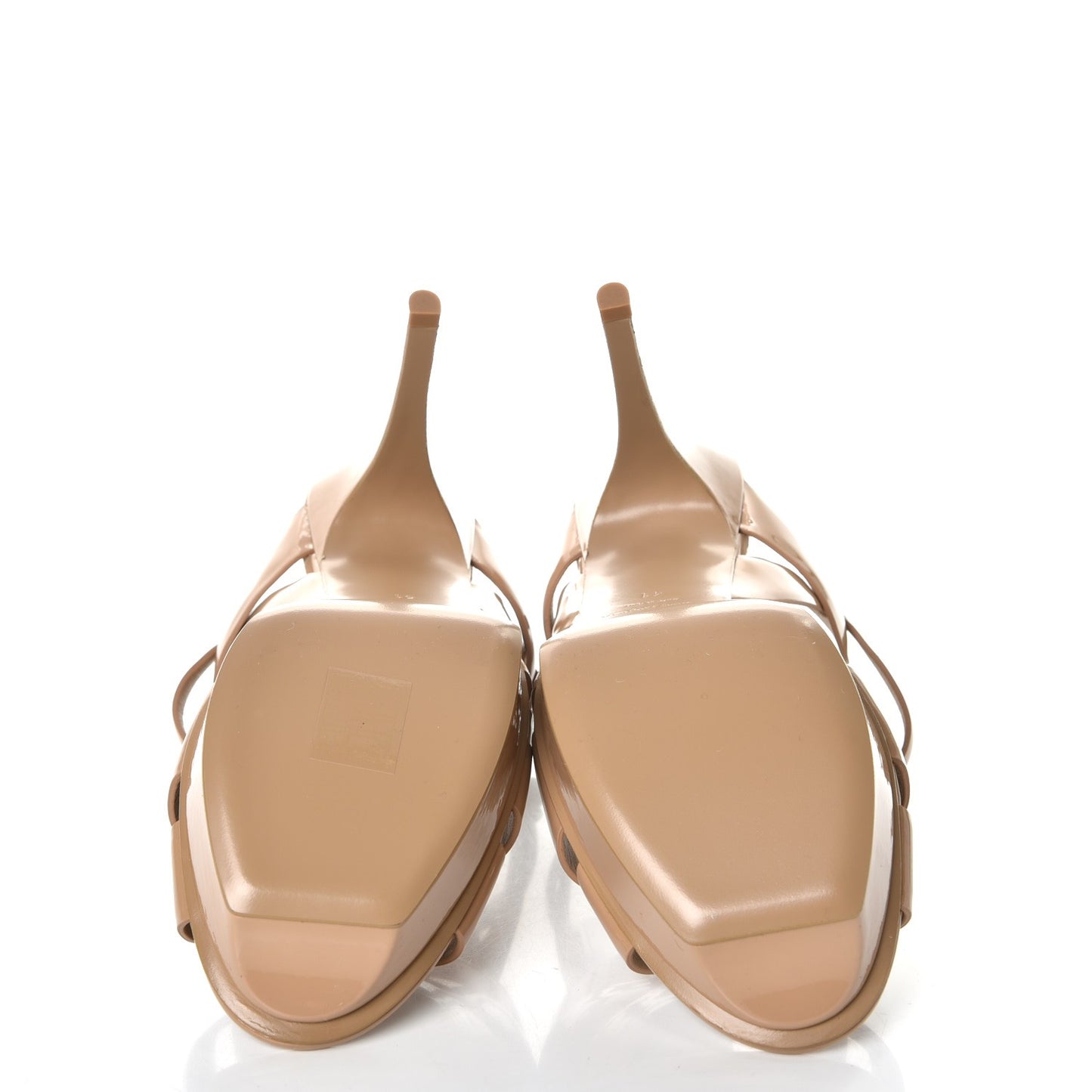 Patent Tribute 75 Platform Sandals 41 Dark Nude