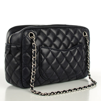 Chanel Lambskin Quilted Medium Camera Case Navy 3 of 7