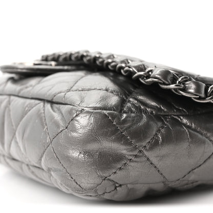 Chanel Metallic Calfskin Quilted Medium Chain Me Flap Grey 10 of 10