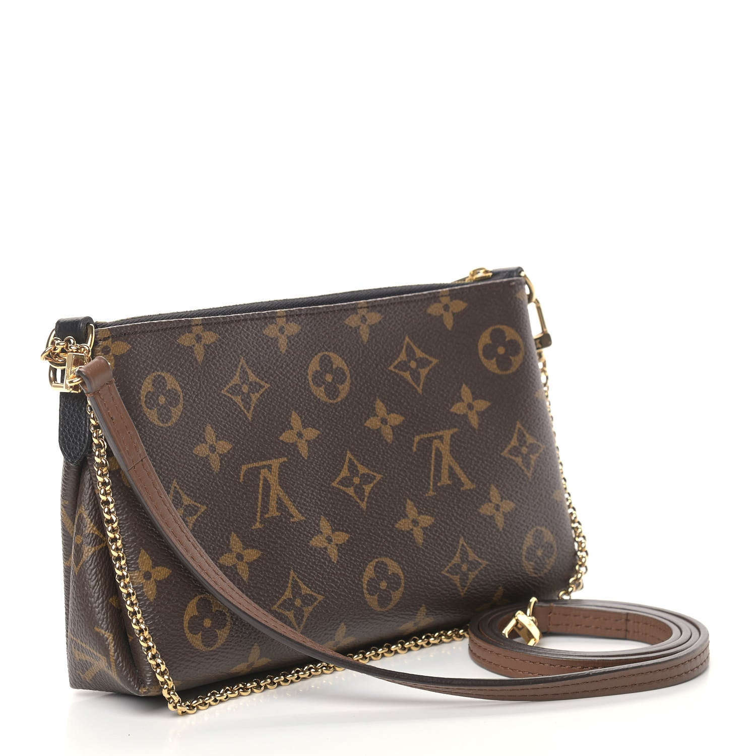 Louis Vuitton Monogram Pallas Clutch Black 4 of 10