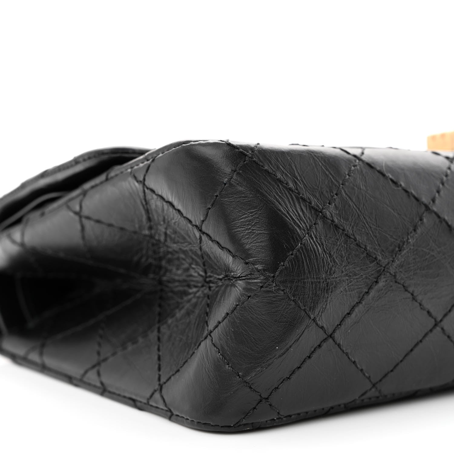 Chanel Aged Calfskin Lucky Charms 2.55 Reissue 225 Flap Black 9 of 11