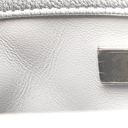Chanel Metallic Caviar Quilted Medium CC Slide Flap Silver Silver 7 of 11