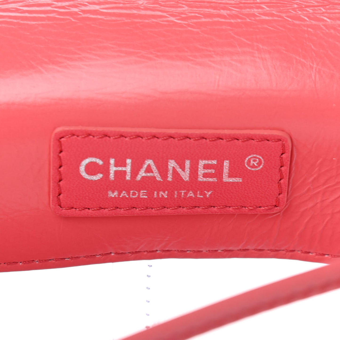 Crumpled Calfskin PVC Quilted Backpack Pink