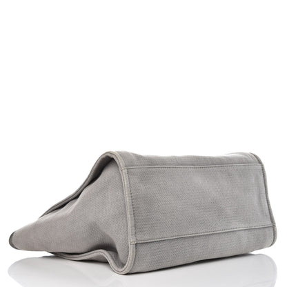 Chanel Canvas Large Deauville Tote Grey 5 of 13