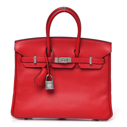 Hermes Epsom BIRKIN 25 Rouge Casaque 1 of 11