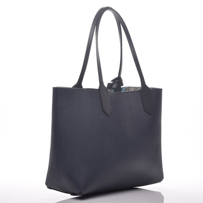Gucci GG Supreme Monogram Blooms Small Reversible Tote Beige Blue Navy 14 of 16