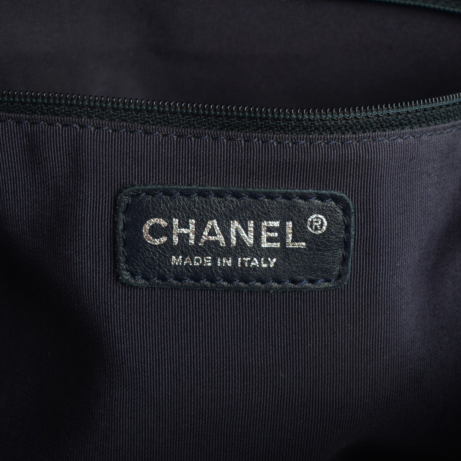 Chanel Caviar Grand Shopping Tote GST Navy 6 of 9