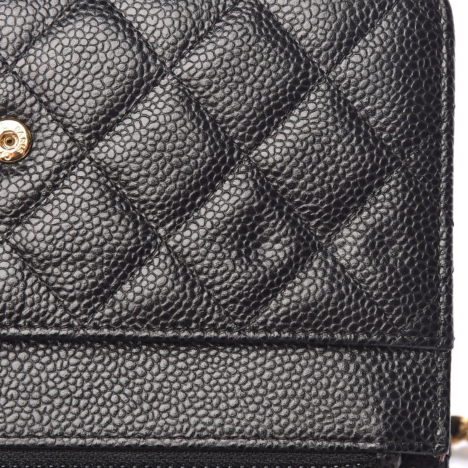 Chanel Caviar Quilted Wallet On Chain WOC Black 12 of 13