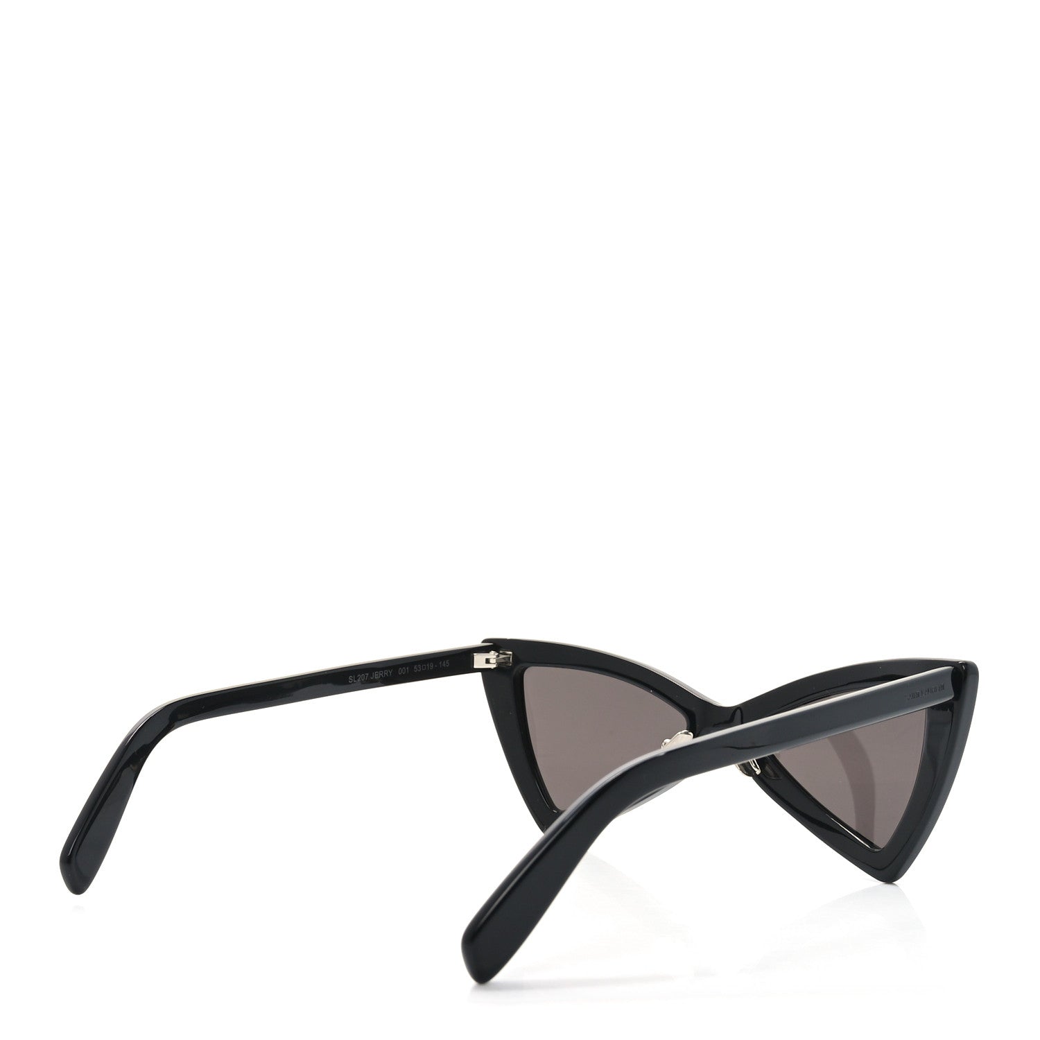 Saint Laurent Acetate Jerry Cat Eye Sunglasses SL 207 Black 4 of 8