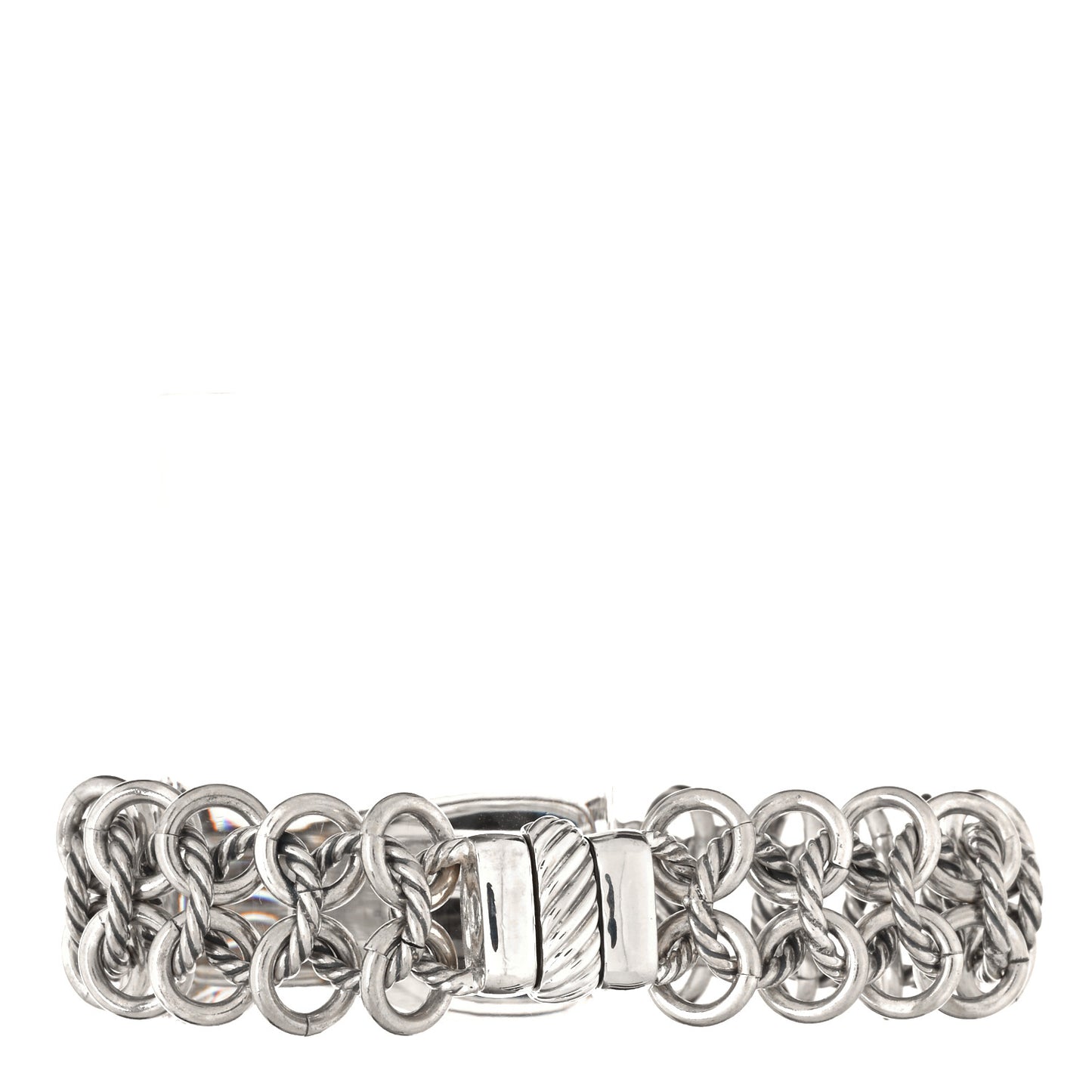 Sterling Silver Diamond Black Onyx Albion Cable Chain Bracelet