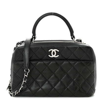 Chanel Lambskin Quilted Medium Trendy CC Bowling Bag Black 1 of 10