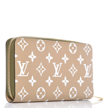 Louis Vuitton Monogram Giant Zippy Wallet Kaki White 3 of 7