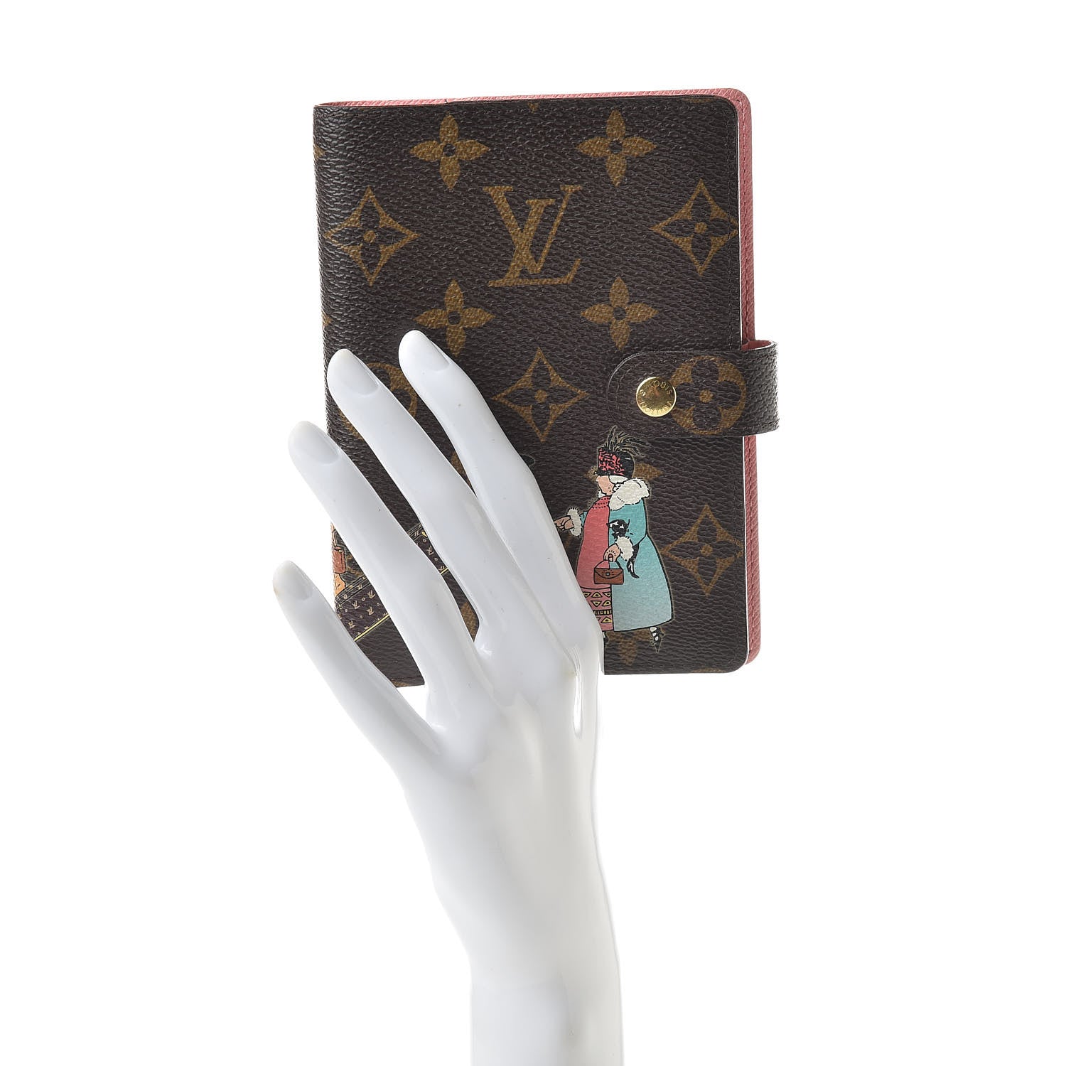 Louis Vuitton Monogram Illustre Small Ring Agenda Rose 2 of 10