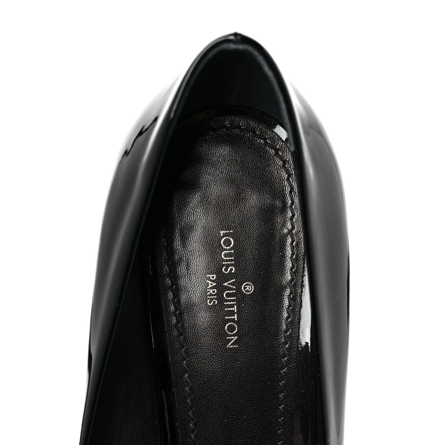 Louis Vuitton LOUIS VUITTON Patent Calfskin Madeleine Pumps 38 Black 7 of 8