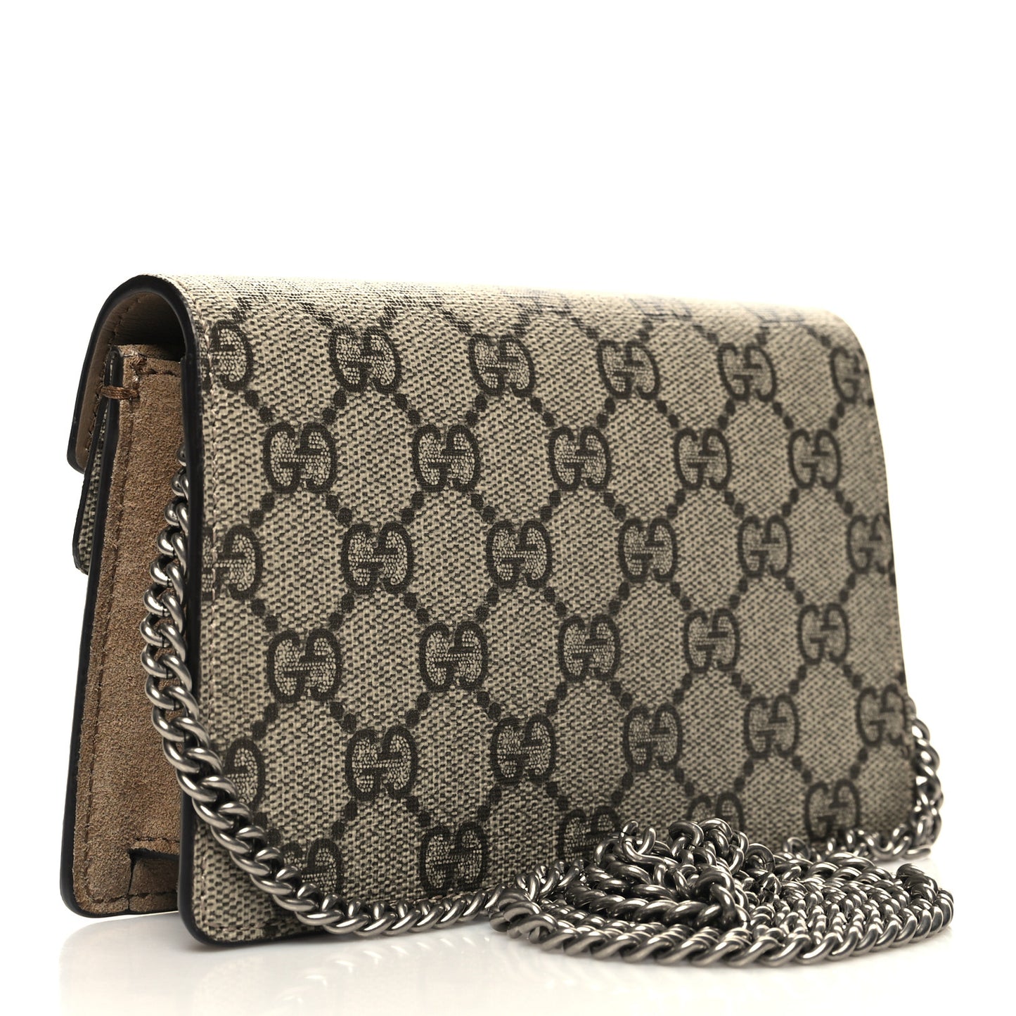 GG Supreme Monogram Super Mini Dionysus Shoulder Bag Taupe