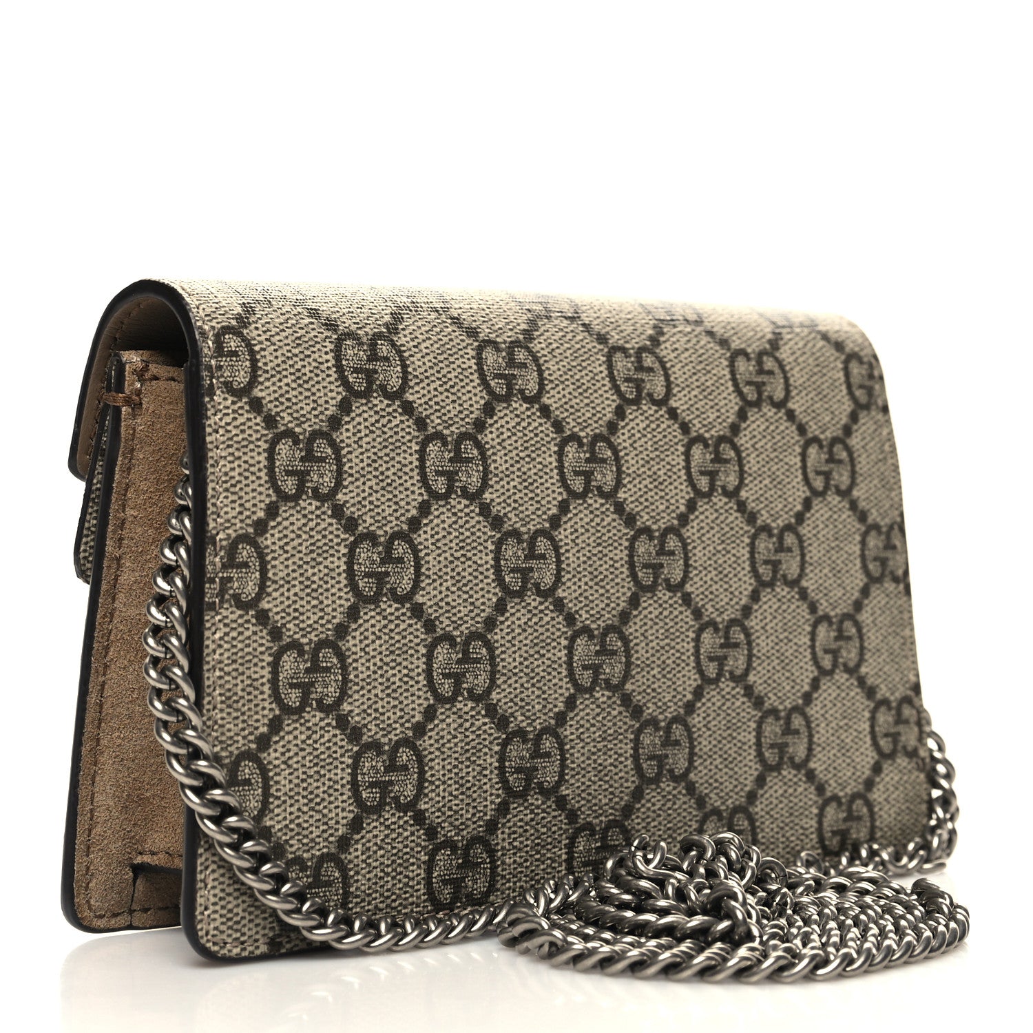 Gucci GG Supreme Monogram Super Mini Dionysus Shoulder Bag Taupe 3 of 10
