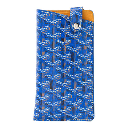 Goyard Goyardine Montmartre Glasses Case GM Sky Blue 1 of 7