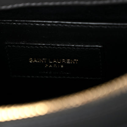 Saint Laurent Calfskin Y Quilted Monogram Small Loulou Chain Satchel Storm 7 of 11