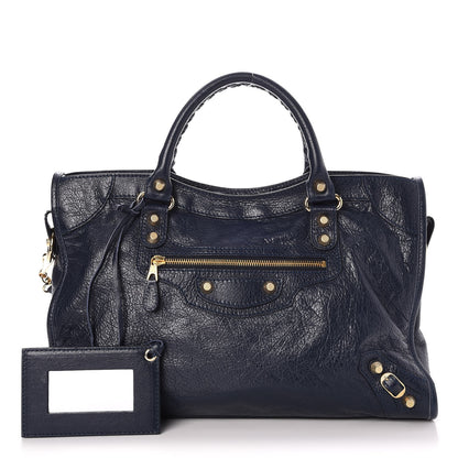 Balenciaga Agneau Giant 12 Gold Hardware City Bleu Obscur 1 of 7