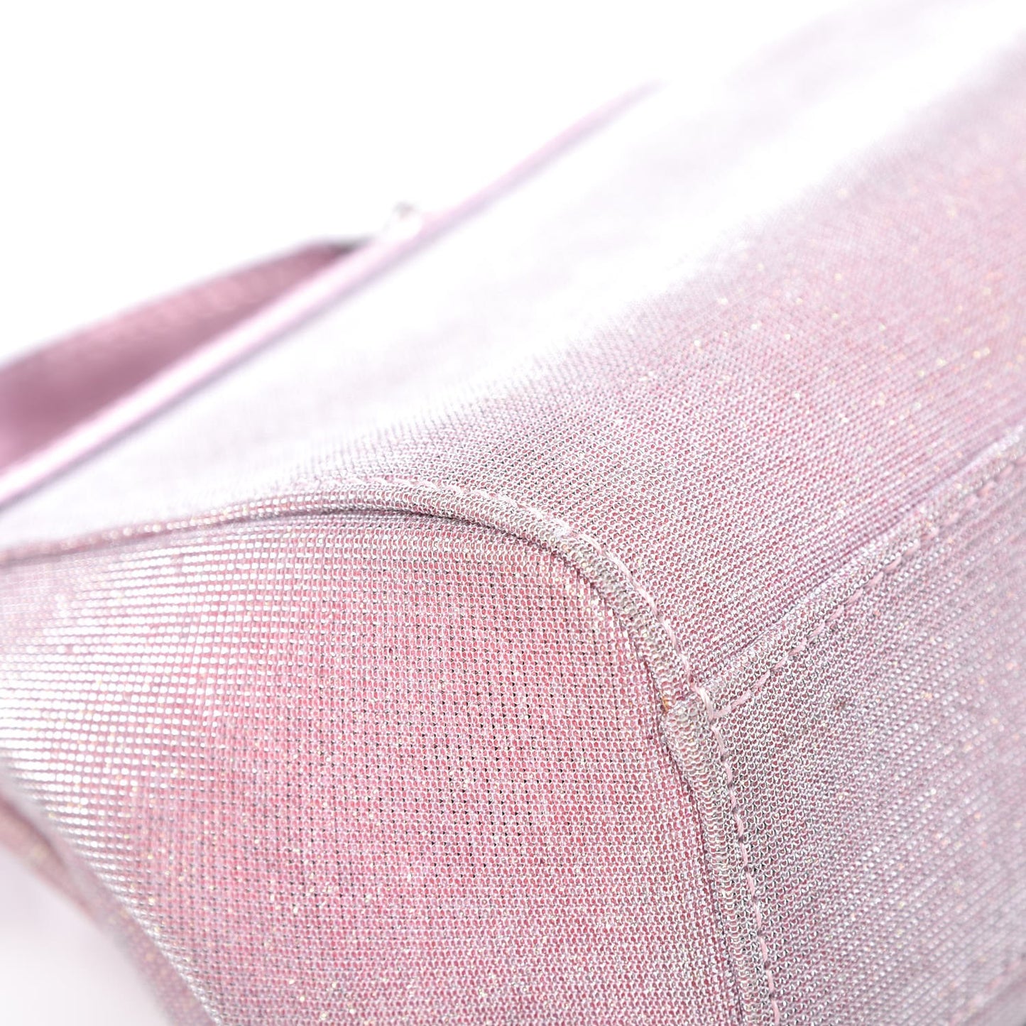 Metallic Lurex Fabric Crystal Mini Miss Sicily Shoulder Bag Pink