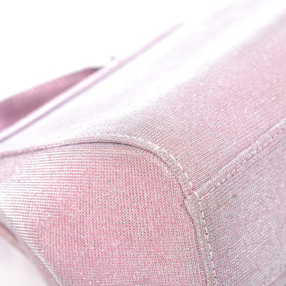 Dolce & Gabbana Metallic Lurex Fabric Crystal Mini Miss Sicily Shoulder Bag Pink 9 of 11