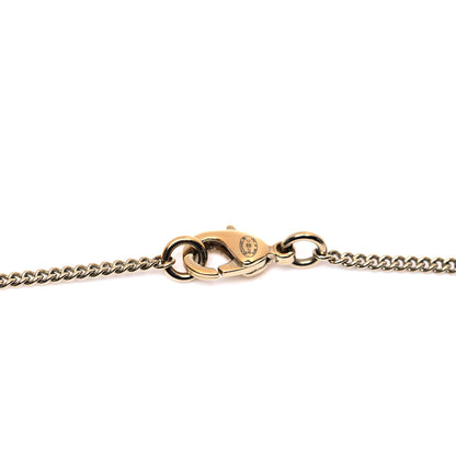 Chanel Baguette Crystal Quilted CC Pendant Necklace Gold 3 of 4