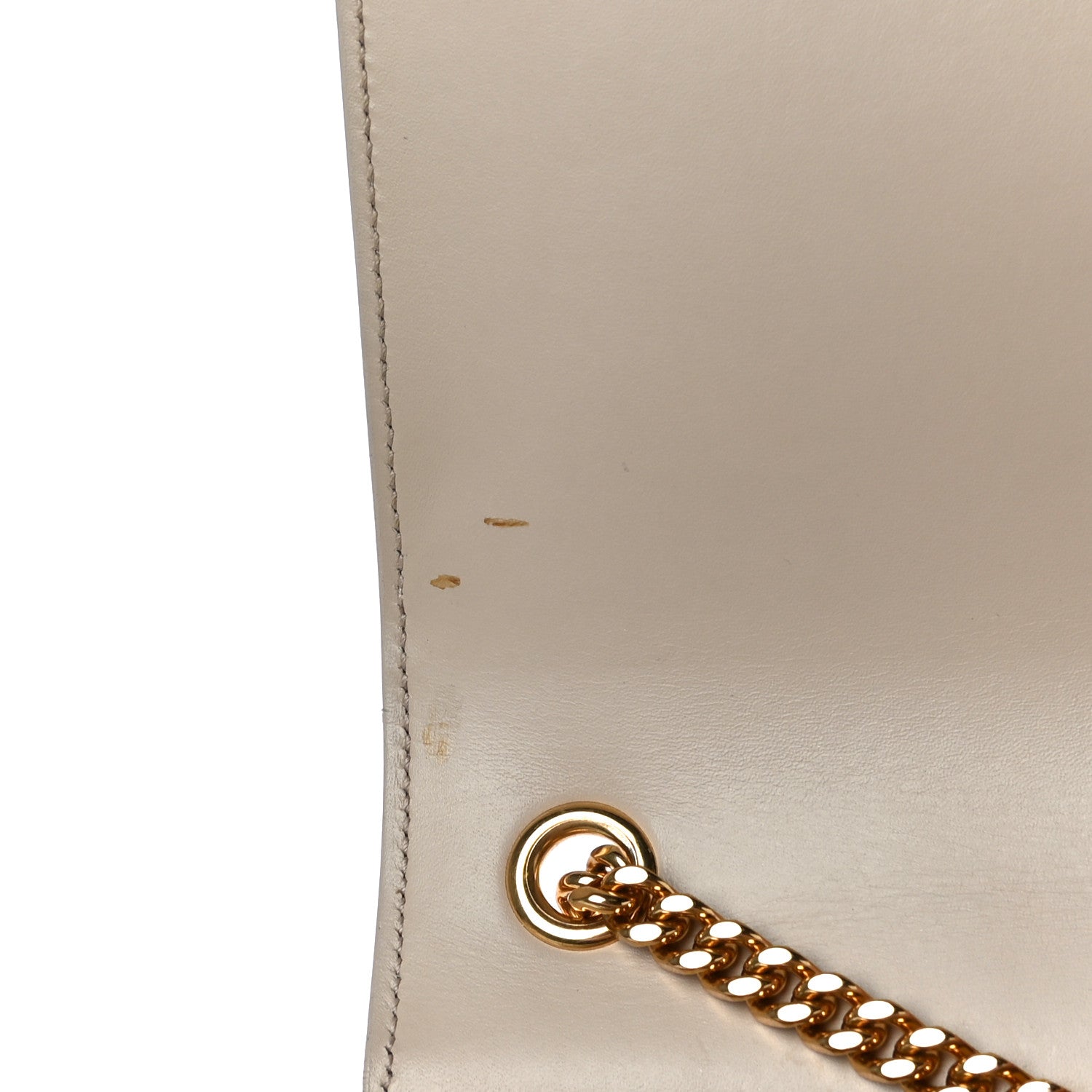 Saint Laurent Smooth Calfskin Medium Classic Monogram Kate Tassel Satchel Nude Powder 10 of 13