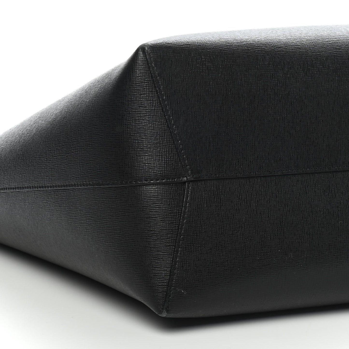 Saffiano Large Shopping Tote Black Flamma
