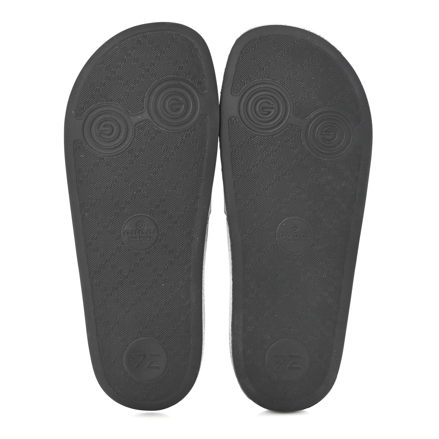 Gucci Rubber Womens Logo Slide Sandals 38 Black 5 of 8