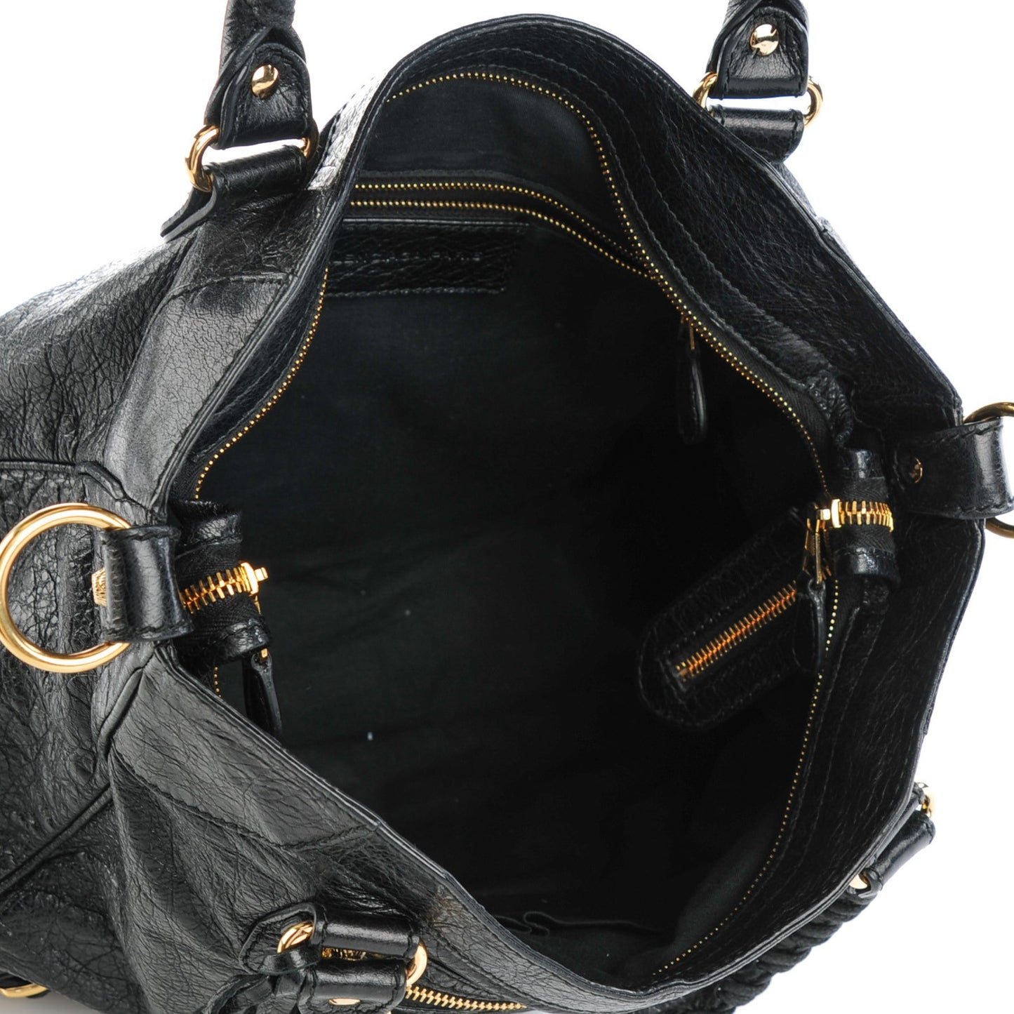 Agneau Giant 12 Gold Hardware Velo Black