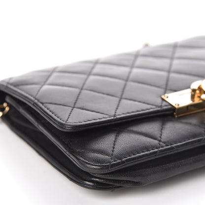 Chanel Lambskin Quilted Golden Class Wallet on Chain WOC Black 24 of 39