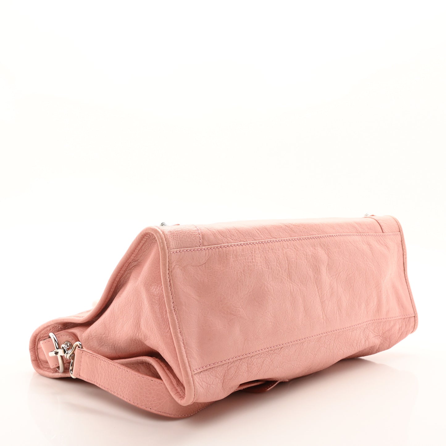 Agneau Giant 12 Silver Hardware City Rose Peche