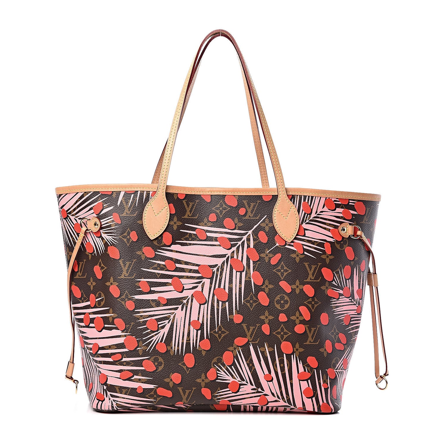 Monogram Jungle Dots Neo Neverfull MM Sugar Pink Poppy