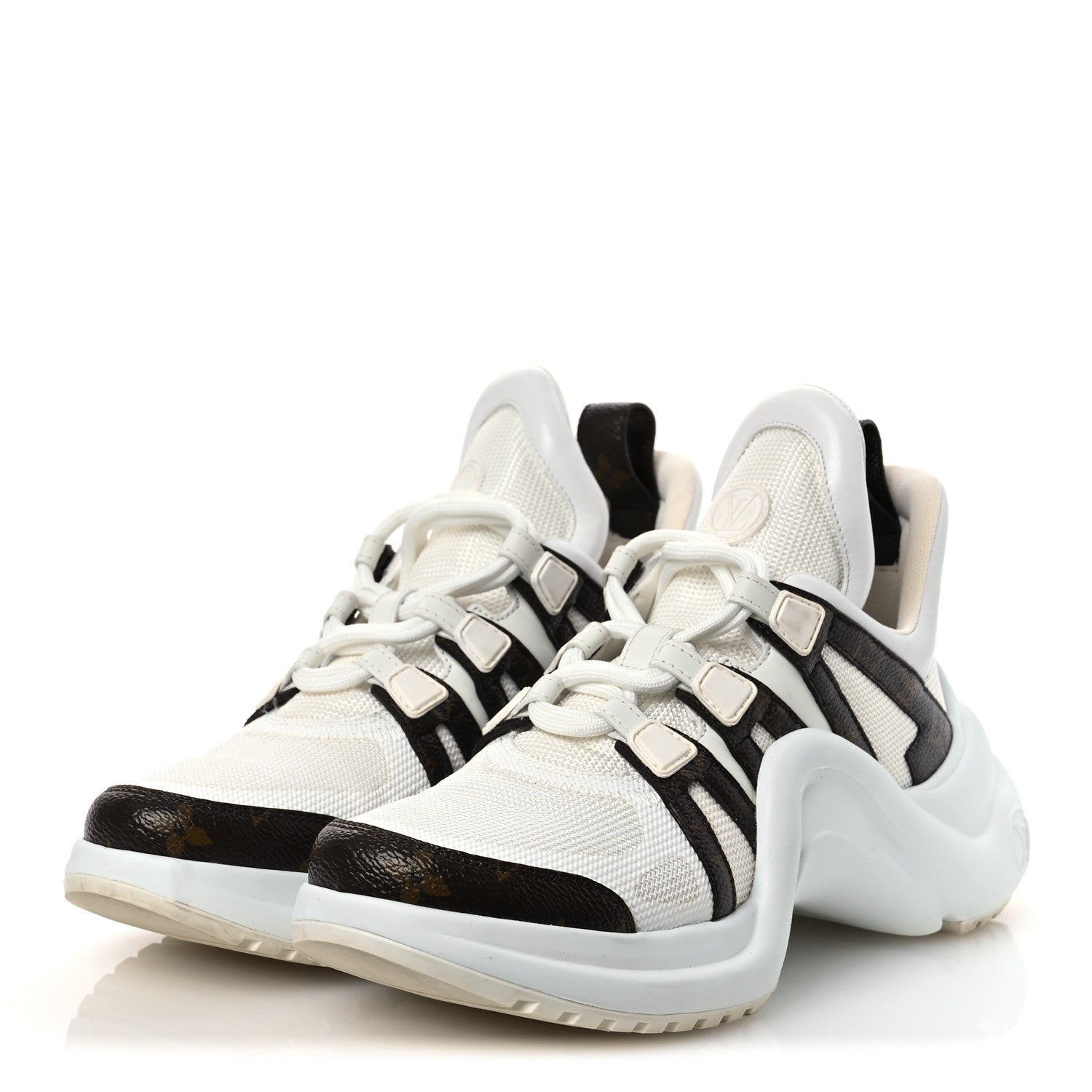 Louis Vuitton Patent Monogram LV Archlight Sneakers 39 White 4 of 13