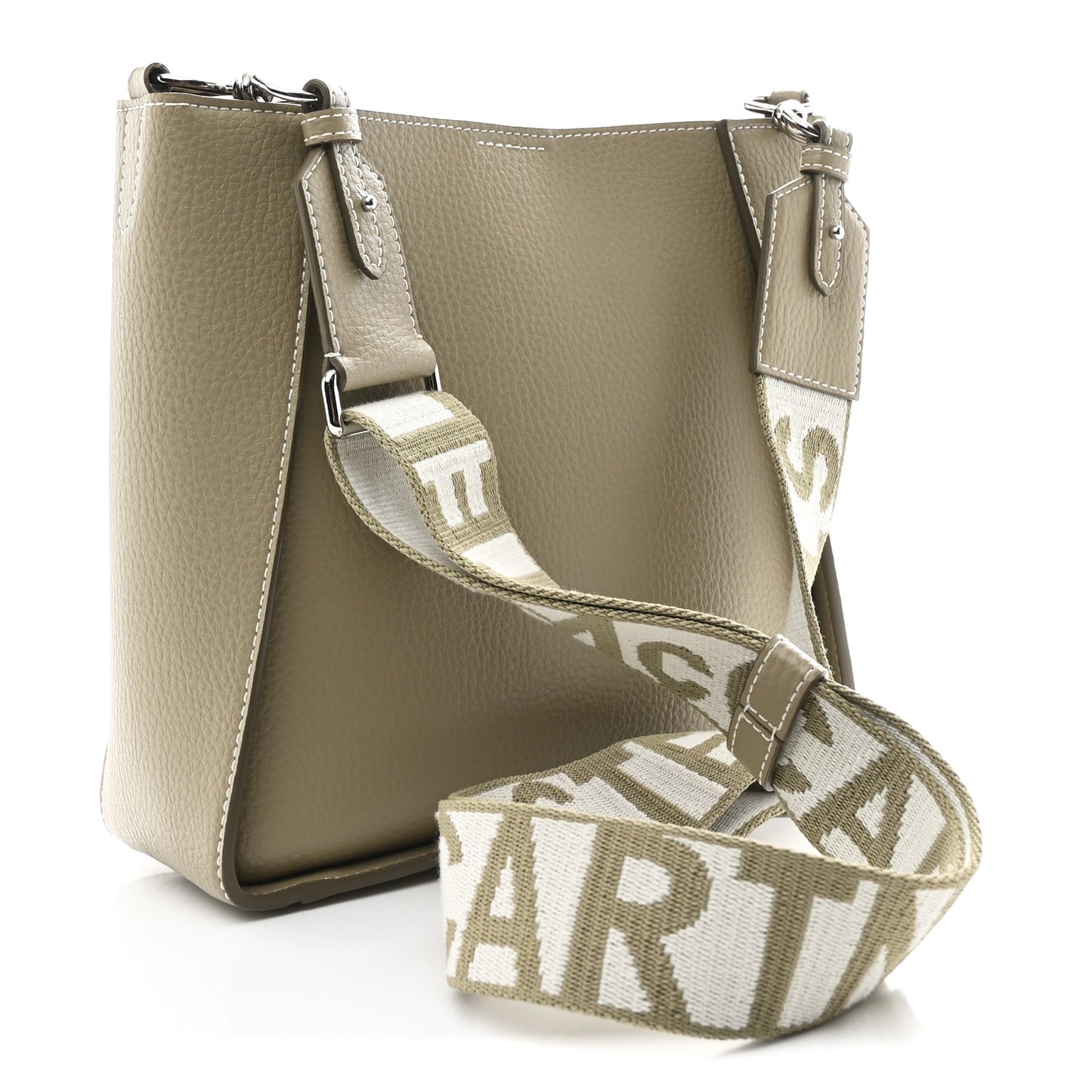 Grainy Alter Mat Studded Logo Mini Crossbody Taupe