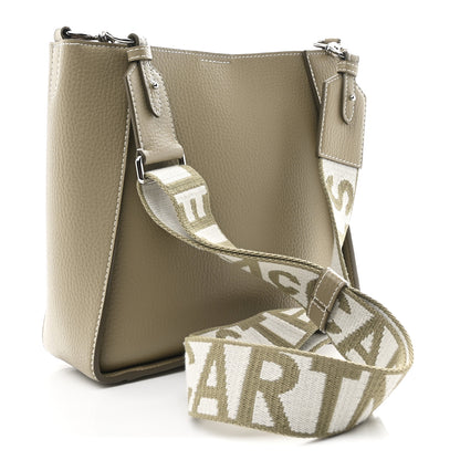 Stella McCartney Grainy Alter Mat Studded Logo Mini Crossbody Taupe 2 of 9