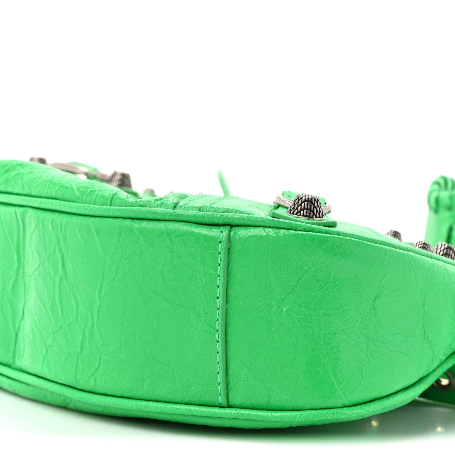 Balenciaga Agneau Arena Le Cagole Shoulder Bag XS Vivid Green 10 of 12