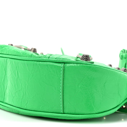 Balenciaga Agneau Arena Le Cagole Shoulder Bag XS Vivid Green 10 of 12