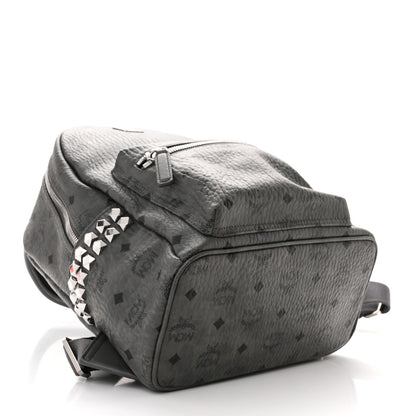 MCM Visetos Small Side Stud Stark Backpack Phantom Grey 4 of 10