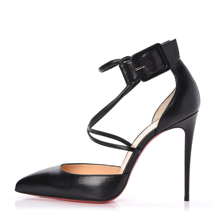 Christian Louboutin Shiny Nappa Suzanna 100 Pumps 39.5 Black 1 of 8