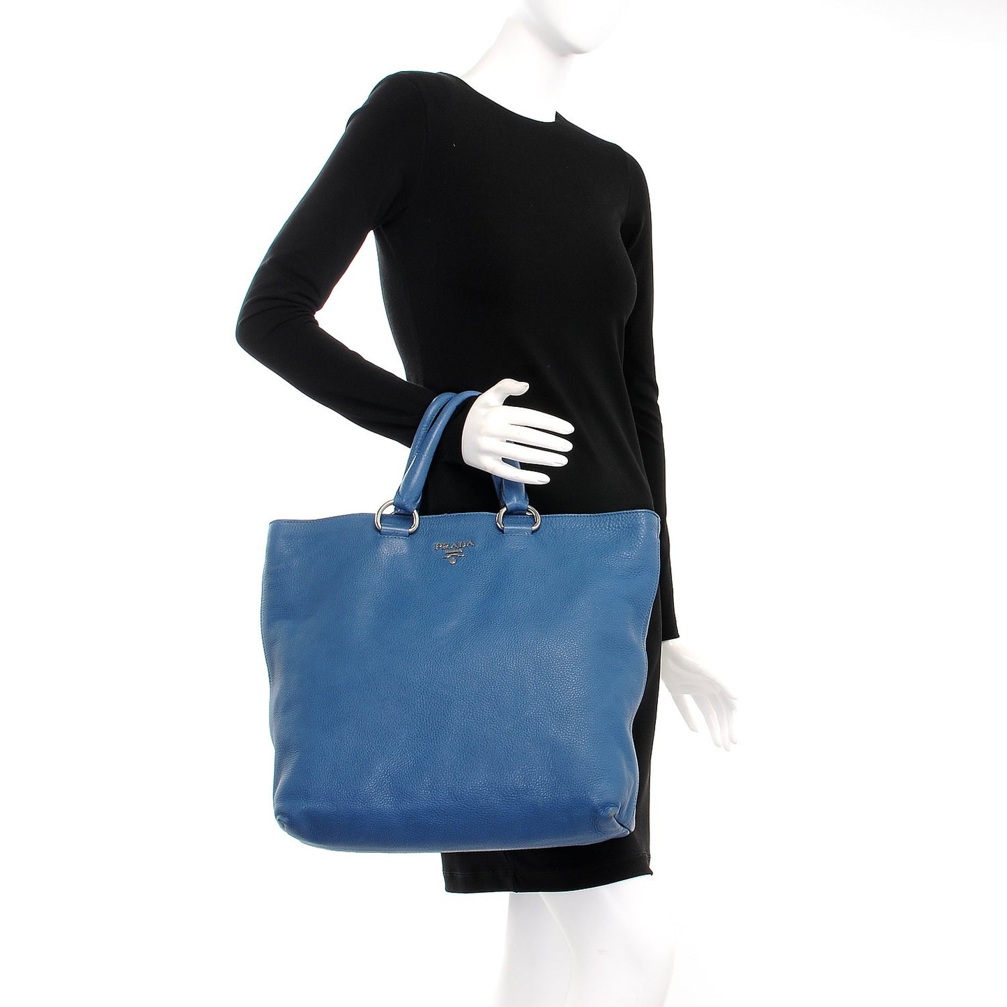 Vitello Daino Tote Cobalto